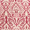 22"x22" Oversize Poly Filled Damask Square Throw Pillow Red - Rizzy Home