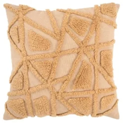 20"x20" Oversize Geometric Fur Square Throw Pillow Cover - Rizzy Home -Online Home Decor GUEST 0ca7d9cf e72a 44c1 818d 7eb73c1094c6