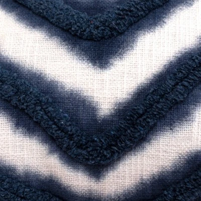 20"x20" Oversize Craft Square Throw Pillow Cover Blue - Rizzy Home 2 20"x20" Oversize Craft Square Throw Pillow Cover Blue - Rizzy Home - Image 2