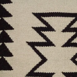 Ivory/Black Southwestern Stripe Throw Pillow 18"x18" - Rizzy Home