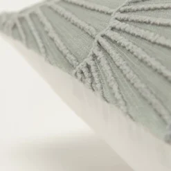 20"x20" Oversize Fan Square Throw Pillow Cover Silver - Rizzy Home