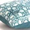 14"x26" Oversized Dandelions Lumbar Throw Pillow Cover Teal Blue - Rizzy Home