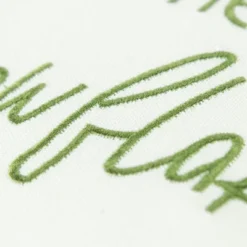 20"x20" Oversize 'Take Time To Chase…' Square Throw Pillow Cover Green - Rizzy Home