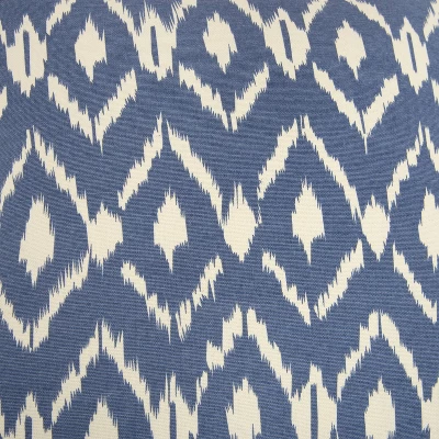 18"x18" Ikat Square Throw Pillow Cover Blue - Rizzy Home 3 18"x18" Ikat Square Throw Pillow Cover Blue - Rizzy Home - Image 3