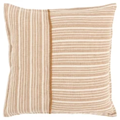 20"x20" Oversize Striped Poly Filled Square Throw Pillow - Rizzy Home -Online Home Decor GUEST 216d6ff0 4c8c 45f0 bebe 82f1a63ddb06