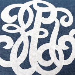 14"x20" Oversize Monogram Lumbar Throw Pillow Cover Blue - Rizzy Home -Online Home Decor GUEST 218a694c 193c 4d71 ae76 d43290e34b38 1