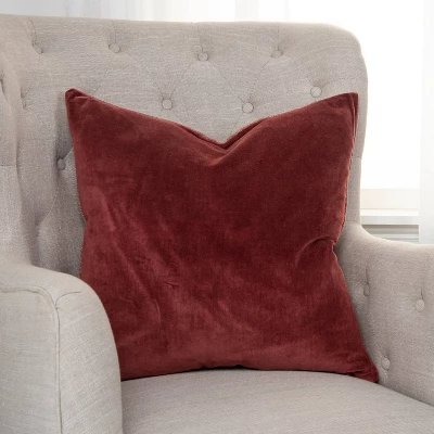 22"x22" Oversize Square Throw Pillow Cover Rust - Rizzy Home 5 22"x22" Oversize Square Throw Pillow Cover Rust - Rizzy Home - Image 5