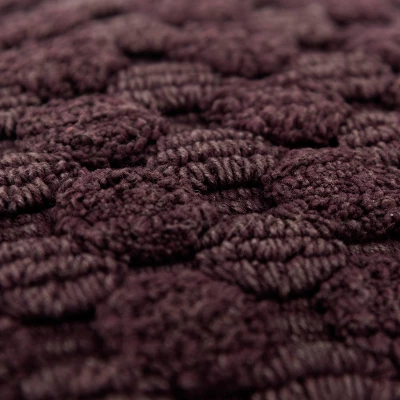 20"x20" Oversize Solid Striped Square Throw Pillow Cover Wine Red - Rizzy Home 1 20"x20" Oversize Solid Striped Square Throw Pillow Cover Wine Red - Rizzy Home