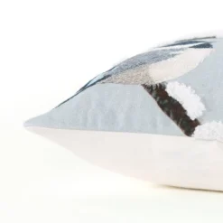 14"x20" Oversize Bird Lumbar Throw Pillow Cover Gray - Rizzy Home -Online Home Decor GUEST 2871def3 bf4d 4e12 9b53 e46c30713abc