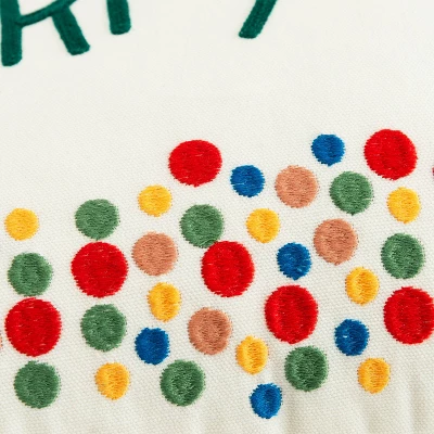 14"x26" Oversized Merry And Bright' Lumbar Throw Pillow Cover - Rizzy Home