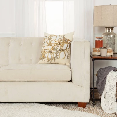 Pumpkins Throw Pillow Cover - Rizzy Home 1 Pumpkins Throw Pillow Cover - Rizzy Home