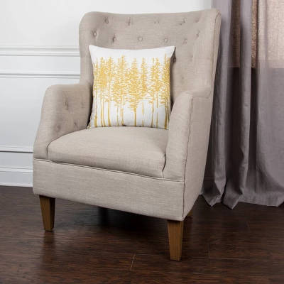 18"x18" Trees Square Throw Pillow Cover - Rizzy Home 2 18"x18" Trees Square Throw Pillow Cover - Rizzy Home - Image 2