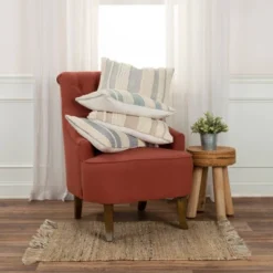 14"x26" Oversize Modern Farmhouse Craft Lumbar Throw Pillow Navy Blue - Rizzy Home -Online Home Decor GUEST 30a348e8 72c6 44fd 84c7 e966841b06fe 1