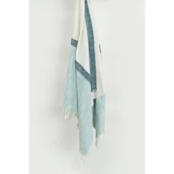 50"x60" Color Block With Striped Throw Blanket - Rizzy Home -Online Home Decor GUEST 34a5b01a 799d 4498 9245 1f240e5b69ae