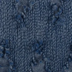 14"x26" Oversized Chevron Lumbar Throw Pillow Cover Indigo - Rizzy Home