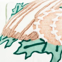 14"x26" Oversize Pumpkin Pattern Lumbar Throw Pillow Cover Beige/Green - Rizzy Home -Online Home Decor GUEST 3c8ed3c0 78cc 4f4b 8370 b2d69a3389c1