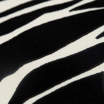 20"x20" Oversize Abstract Square Throw Pillow Cover Black - Rizzy Home 3 20"x20" Oversize Abstract Square Throw Pillow Cover Black - Rizzy Home - Image 3