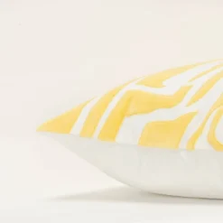 20"x20" Oversize Abstract Square Throw Pillow Cover Yellow - Rizzy Home -Online Home Decor GUEST 41d64b62 98a1 444b a73d 72106da08557