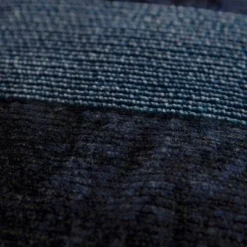 14"x26" Oversized Poly-Filled Striped Lumbar Throw Pillow Navy - Rizzy Home