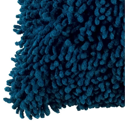 18"x18" Shag Square Throw Pillow - Rizzy Home 2 18"x18" Shag Square Throw Pillow - Rizzy Home - Image 2