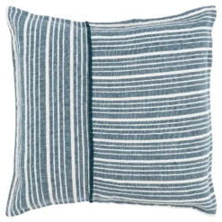 20"x20" Oversize Striped Poly Filled Square Throw Pillow - Rizzy Home -Online Home Decor GUEST 50d60bb5 1252 494b aabe 47d159a74d7a