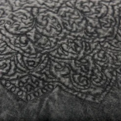 Medallion Throw Pillow Gray - Rizzy Home