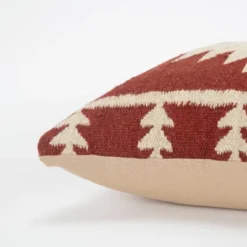 18"x18" Southwestern Striped Square Throw Pillow Red/Ivory - Rizzy Home 8 18"x18" Southwestern Striped Square Throw Pillow Red/Ivory - Rizzy Home -Online Home Decor GUEST 5566e30f 849e 4bc7 a541 2e257510b7a8