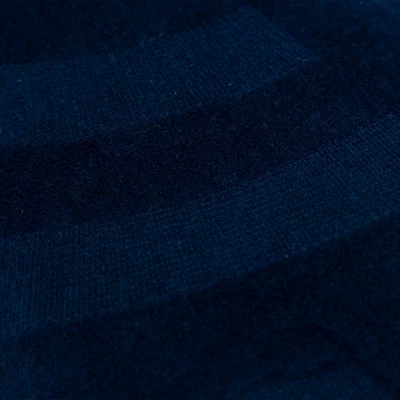 14"x26" Oversized Solid Striped Lumbar Throw Pillow Cover Dark Blue - Rizzy Home 3 14"x26" Oversized Solid Striped Lumbar Throw Pillow Cover Dark Blue - Rizzy Home - Image 3