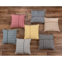 20"x20" Oversize Striped Poly Filled Square Throw Pillow - Rizzy Home -Online Home Decor GUEST 7425859f 2dbf 455d baea 7c7eccb51382