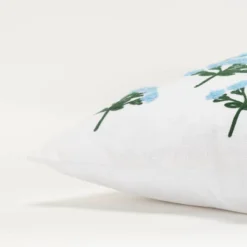 14"x26" Oversized Botanical Lumbar Throw Pillow Cover Navy Blue - Rizzy Home -Online Home Decor GUEST 79b16d06 53f0 41d6 8fc1 542f3fea1b5b