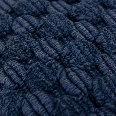 20"x20" Oversize Solid Textured Square Throw Pillow Cover Blue - Rizzy Home 3 20"x20" Oversize Solid Textured Square Throw Pillow Cover Blue - Rizzy Home - Image 3