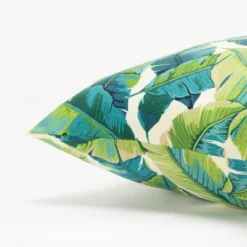 22"x22" Oversize Poly-Filled Botanical Indoor/Outdoor Square Throw Pillow Teal - Rizzy Home -Online Home Decor GUEST 840cdd15 81e1 4671 a347 73f7f97d751a