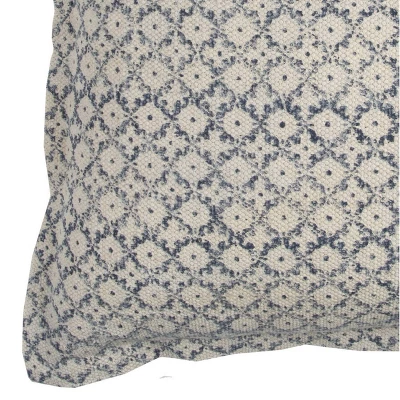 22"x22" Oversized Ditsy Poly Filled Square Throw Pillow Blue - Rizzy Home 2 22"x22" Oversized Ditsy Poly Filled Square Throw Pillow Blue - Rizzy Home - Image 2