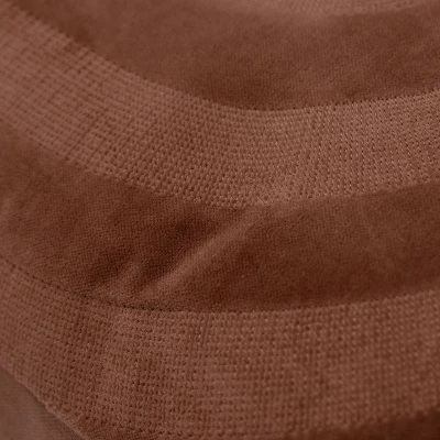 14"x26" Oversized Solid Striped Lumbar Throw Pillow Cover Brown - Rizzy Home 2 14"x26" Oversized Solid Striped Lumbar Throw Pillow Cover Brown - Rizzy Home - Image 2