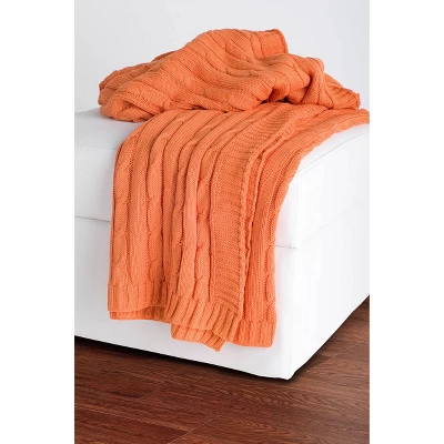 50"x60" Cable Knit Throw Blanket - Rizzy Home 7 50"x60" Cable Knit Throw Blanket - Rizzy Home - Image 7