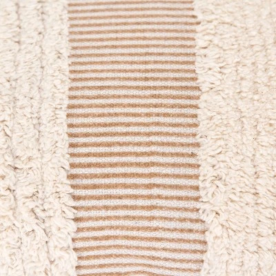 14"x26" Oversize Modern Farmhouse Craft Lumbar Throw Pillow Ivory - Rizzy Home 2 14"x26" Oversize Modern Farmhouse Craft Lumbar Throw Pillow Ivory - Rizzy Home - Image 2