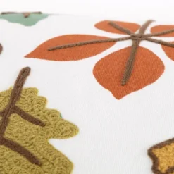 14"x26" Oversize Leaves Pattern Lumbar Throw Pillow Cover - Rizzy Home -Online Home Decor GUEST 944b9a37 59d7 4367 83a5 7df62ef2c49a