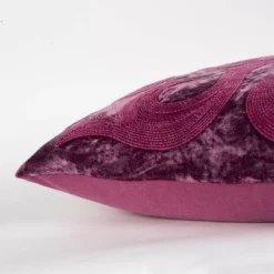 20"x20" Oversize Medallion Square Throw Pillow Cover Merlot/Red - Rizzy Home -Online Home Decor GUEST 9709572c a77c 4bef 808c 6ad3836c9f22