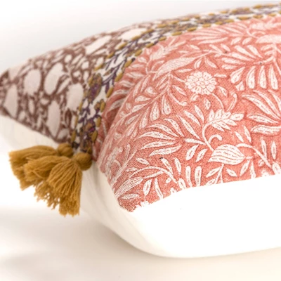 14"x26" Oversized Abstract Lumbar Throw Pillow Cover - Rizzy Home