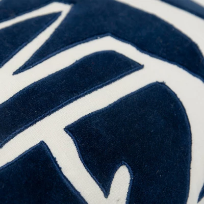 20"x20" Oversize Abstract Square Throw Pillow Cover Dark Blue - Rizzy Home 3 20"x20" Oversize Abstract Square Throw Pillow Cover Dark Blue - Rizzy Home - Image 3