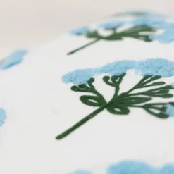 14"x26" Oversized Botanical Lumbar Throw Pillow Cover Navy Blue - Rizzy Home