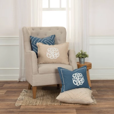 20'x20' Oversize Natural Modern Industrial Square Throw Pillow Beige - Rizzy Home 6 20'x20' Oversize Natural Modern Industrial Square Throw Pillow Beige - Rizzy Home - Image 6