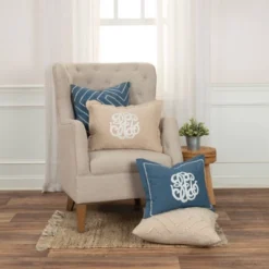 20"x20" Oversize Modern Industrial Square Throw Pillow Cover Beige - Rizzy Home -Online Home Decor GUEST a227cb89 f422 4fa1 b8de e6848b4d1f6d