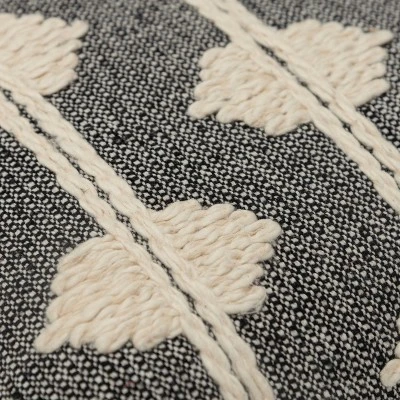 14"x20" Oversize Diamond Lumbar Throw Pillow Cover - Rizzy Home 2 14"x20" Oversize Diamond Lumbar Throw Pillow Cover - Rizzy Home - Image 2