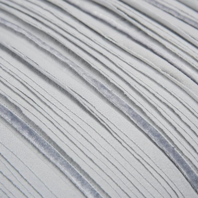 20"x20" Oversize Striped Square Throw Pillow Cover Light Blue - Rizzy Home 1 20"x20" Oversize Striped Square Throw Pillow Cover Light Blue - Rizzy Home