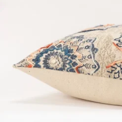 20"x20" Oversize Abstract Polyester Filled Square Throw Pillow Blue - Rizzy Home -Online Home Decor GUEST ab023ac6 b6c9 429d aefd 6b81965e30cf