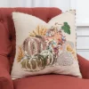 20"x20" Oversize Gourds Poly Filled Square Throw Pillow Beige - Rizzy Home