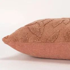 14"x26" Oversized Botanical Lumbar Throw Pillow Cover Terracotta - Rizzy Home -Online Home Decor GUEST af895e1d 527c 486d 830a daaba9f54042