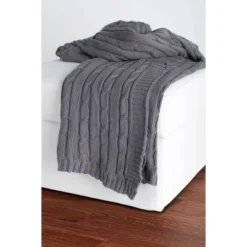 50"x60" Cable Knit Throw Blanket - Rizzy Home 11 50"x60" Cable Knit Throw Blanket - Rizzy Home -Online Home Decor GUEST b07bc977 d410 425d bfdf f960ab6af5c5