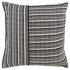20"x20" Oversize Striped Poly Filled Square Throw Pillow - Rizzy Home -Online Home Decor GUEST b09a566f 6743 4886 871a 4d8434988149